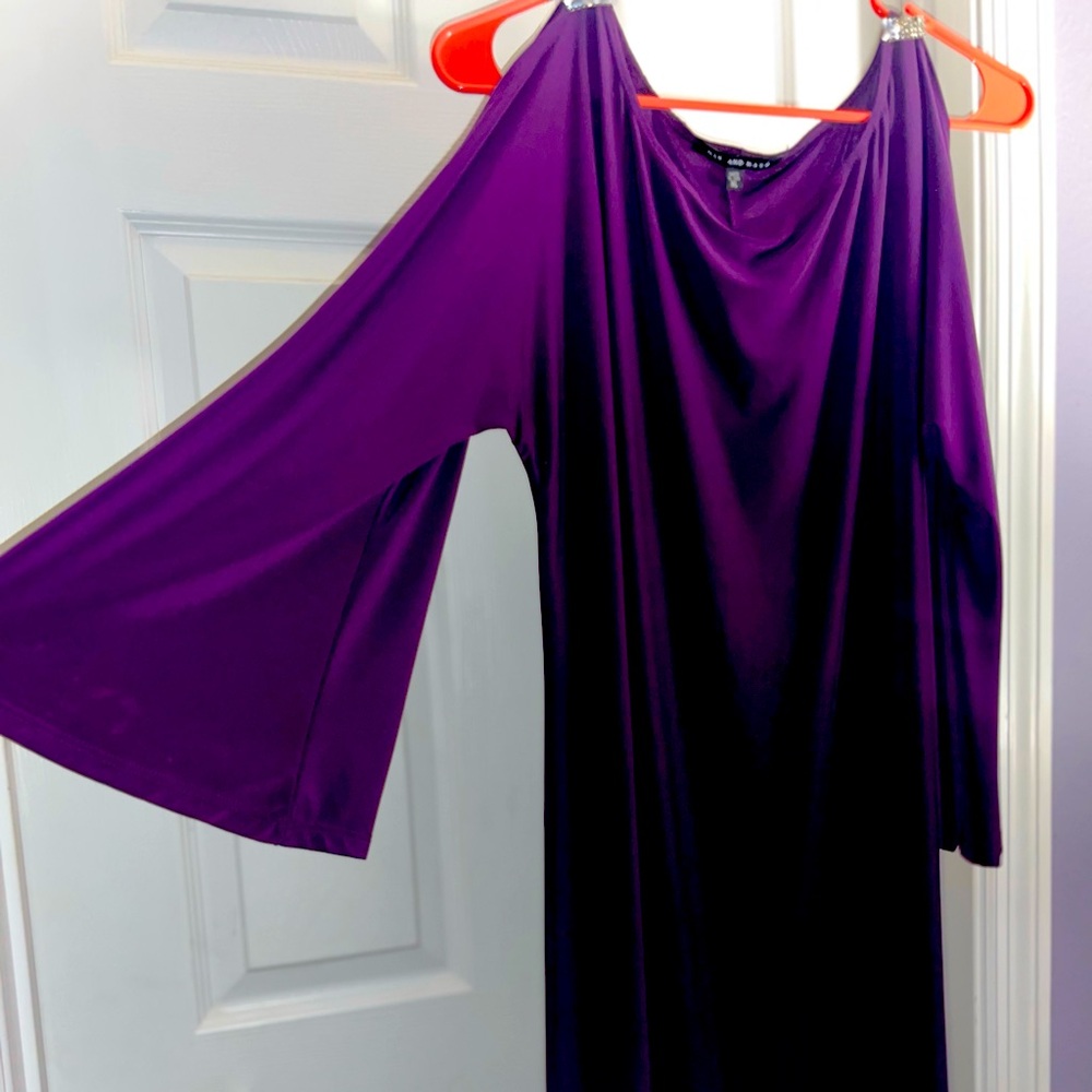 Jeweled purple Dress